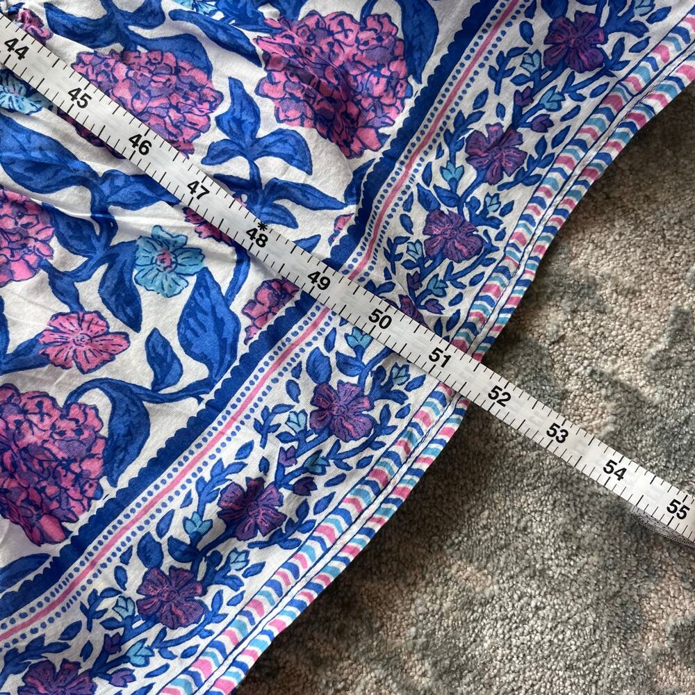 Vineyard Vines Printed Maxi Dress Hydrangea-White L - Picture 9 of 10